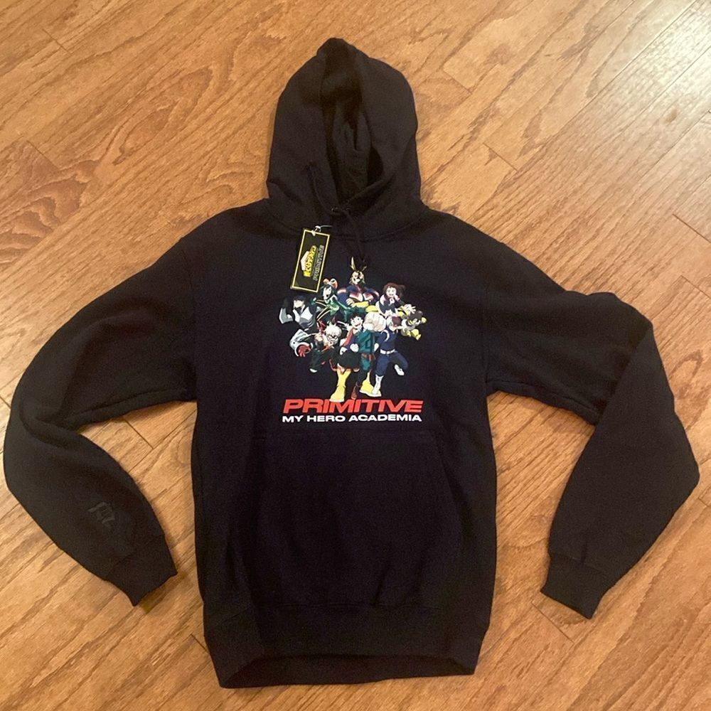 NWT My Hero Academy,Primitive sweatshirt black pocket in the front, comfy -small